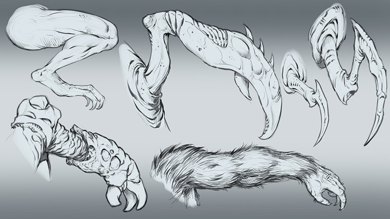 Creature Design Sketches by RAM