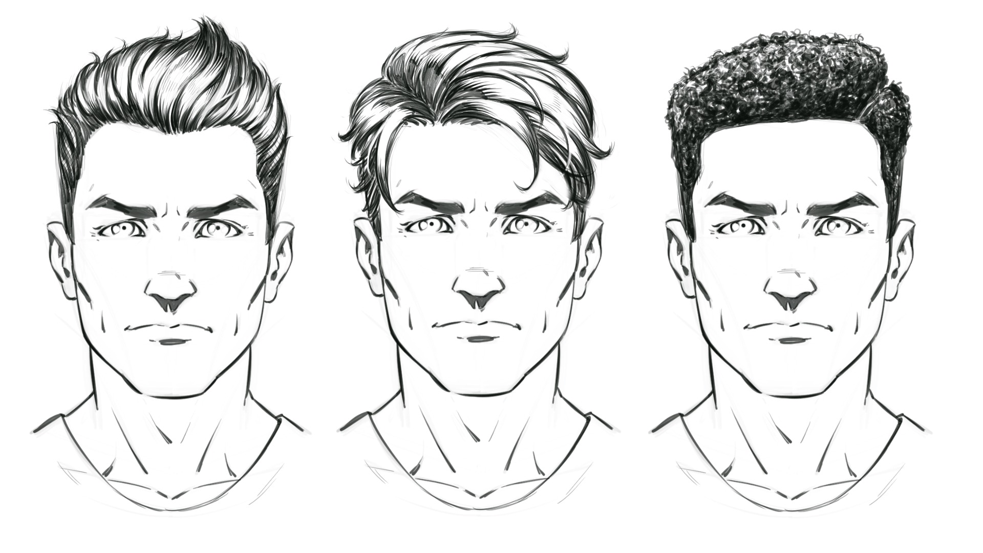 When you're understanding how to draw hair, do you start seeing the outline  of the entirety of hair instead of the individual hairs themselves to  understand how to drawing it? - Quora