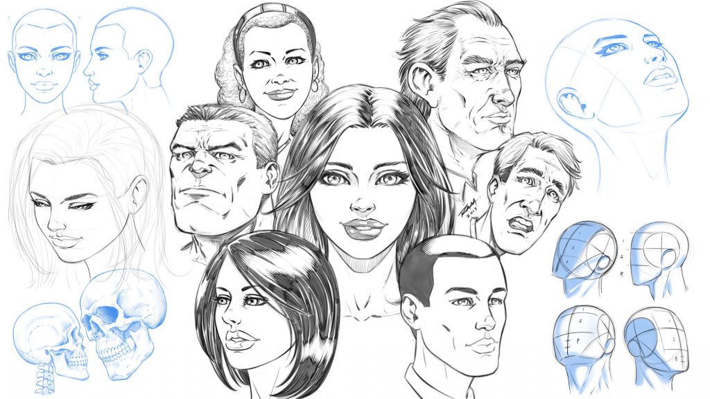 How to Draw Comic Style Heads From Any Angle