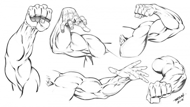 5 Comic Art Arm Poses by RAM