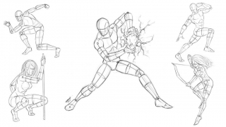 Dynamic_Comic_Book_Poses_by_RAM Dynamic Comic Book Poses by Robert A. Marzullo