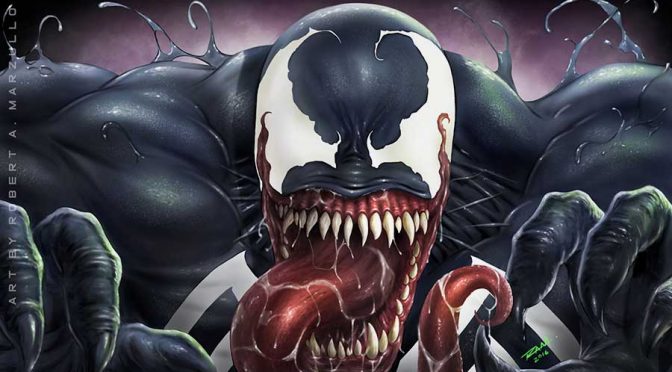 Venom - Marvel Comics Fan Art - Digital Painting by Robert A. Marzullo