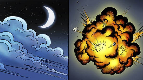 Drawing Smoke Clouds and Explosions for Comics