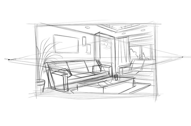 How to Draw Backgrounds in Perspective with Basic Steps - Ram Studios Comics