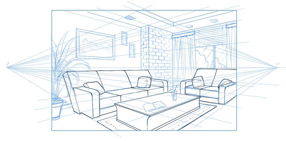 How to Draw Backgrounds in Perspective with Basic Steps Ram Studios