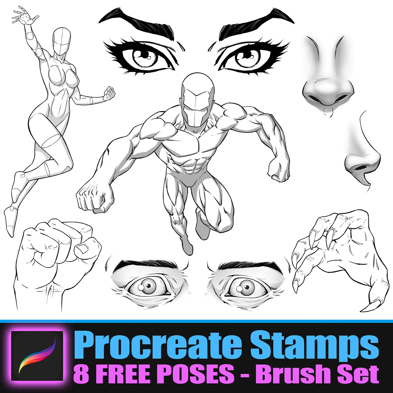 procreate pose brush free