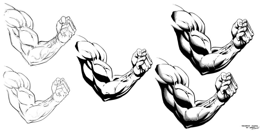 How to Draw and Render Arm Anatomy 