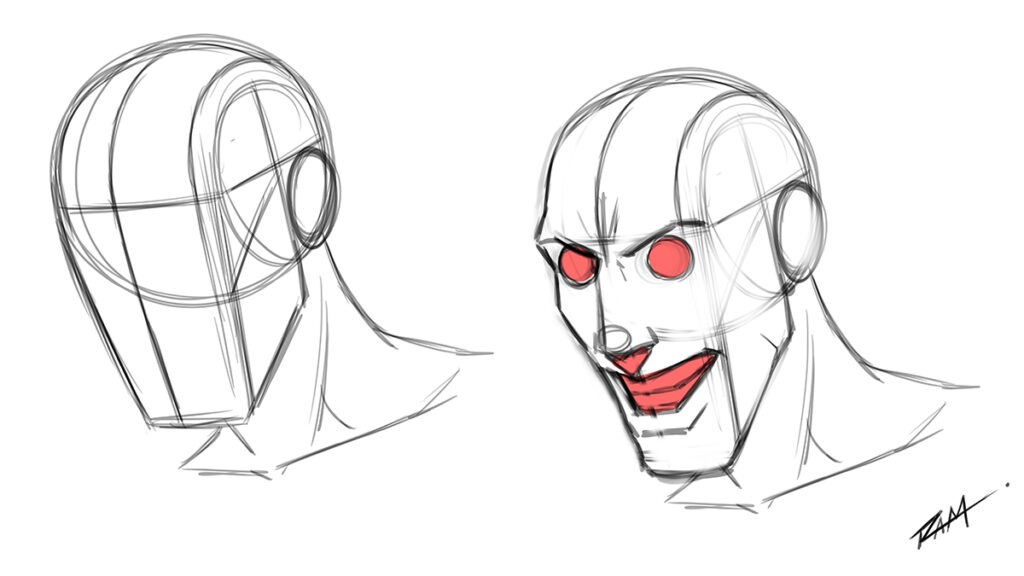 Basic Shapes to Draw the Expression