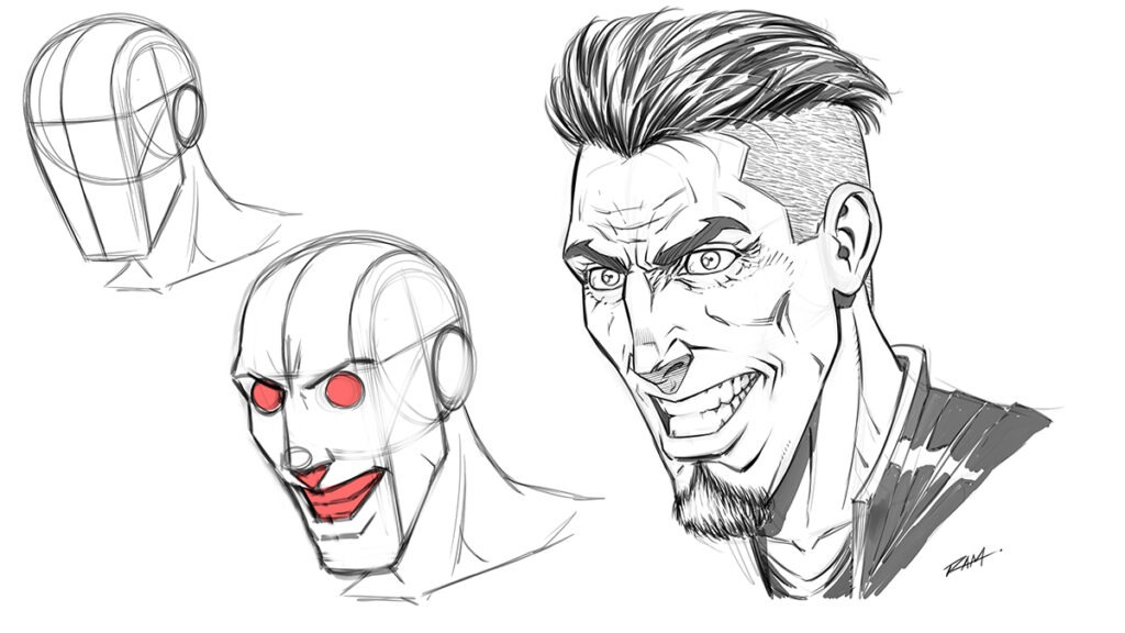 Drawing an Expressive Character Example