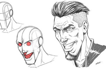 Drawing an Expressive Character Example