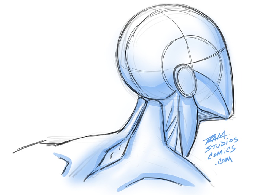 Curved Neck Example - Back View