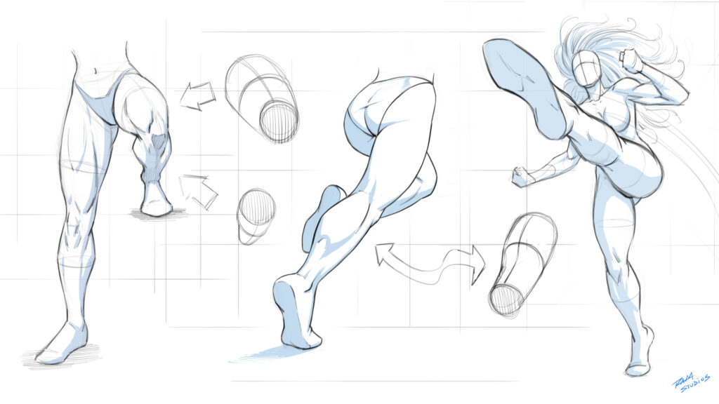How to Draw Dynamic Leg Poses for Comics